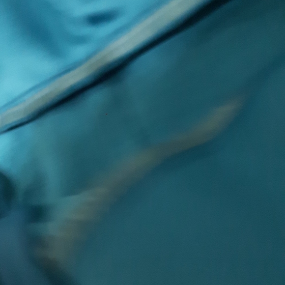 NWT Satin Teal "Mermaid" coloured Sweetheart Dress- Size S -30%Cotton - Picture 7 of 8